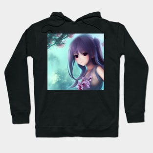 Beaux Animes Kawaii Art Cute Girl Illustration Design Hoodie